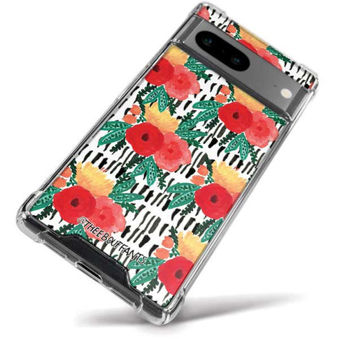 Bouffants and Broken Hearts Bouquets Print 3 Google Pixel 8a Clear Case